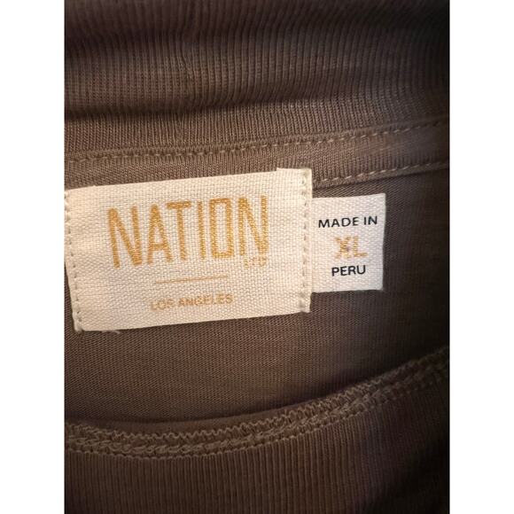 Nation LTD Eris Turtleneck Top XL Lightweight in Teddy Romantic Academia Preppy - Picture 6 of 9